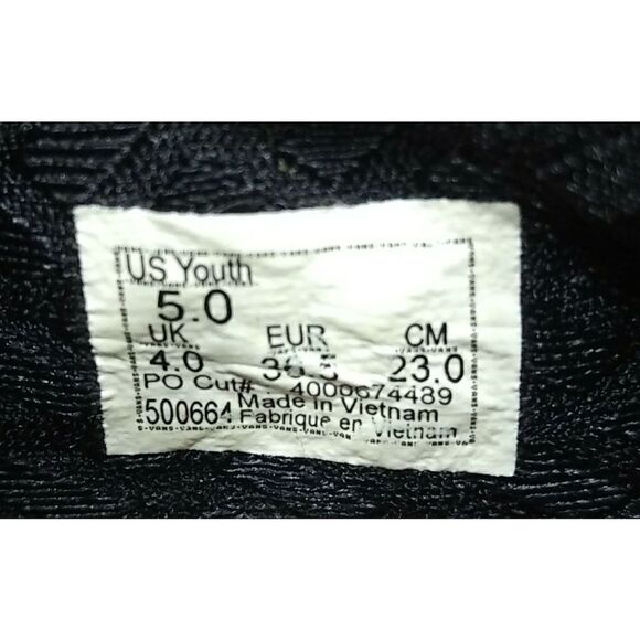 Vans Ultracush Lite Athletic Sneakers Youth Size 5 Black Grey White Vans Kids Sn - Picture 8 of 8